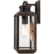 Byron 1 Light 15 inch Imperial Bronze Outdoor Wall Lantern