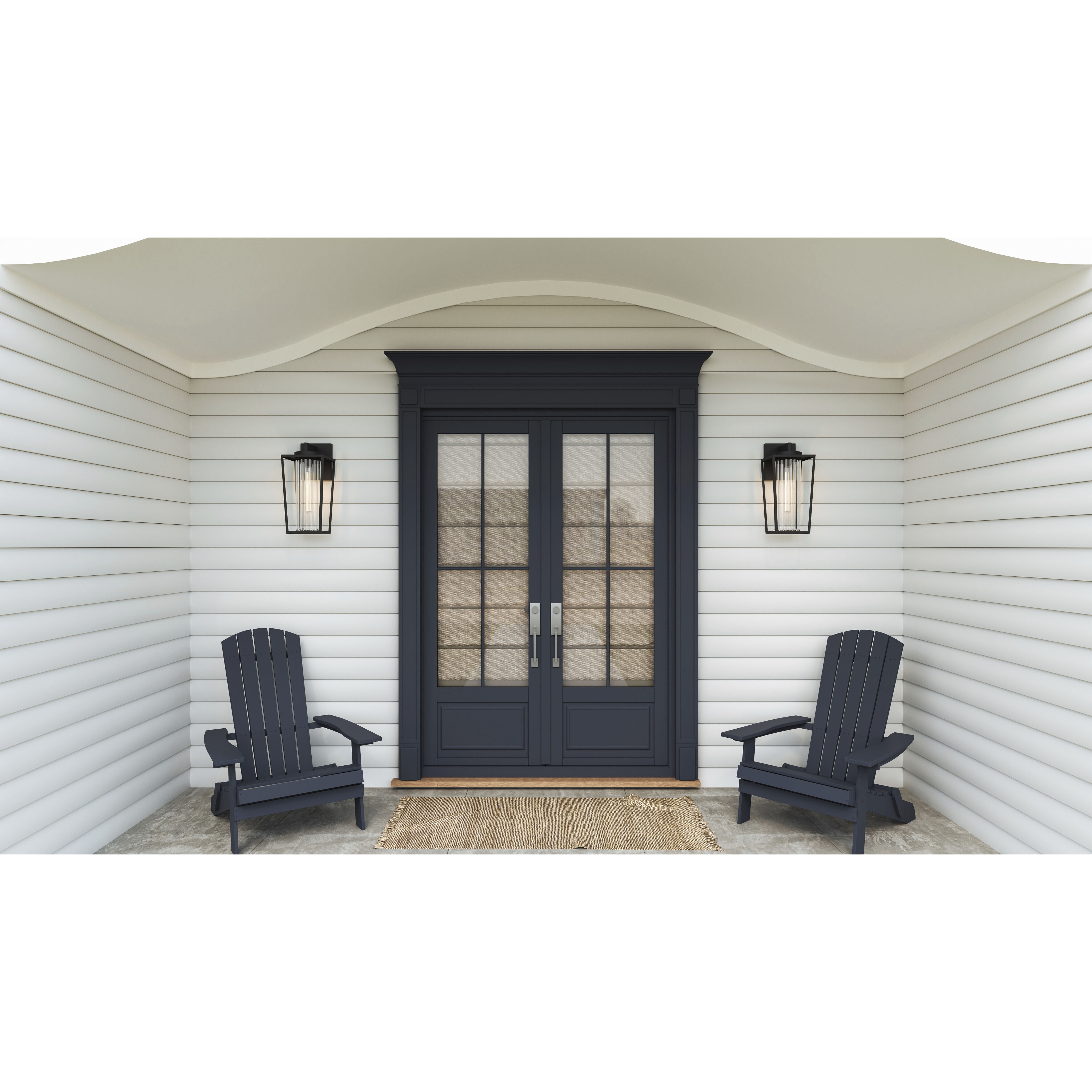 Jett 1 Light 18 inch Matte Black Outdoor Wall Lantern, Large