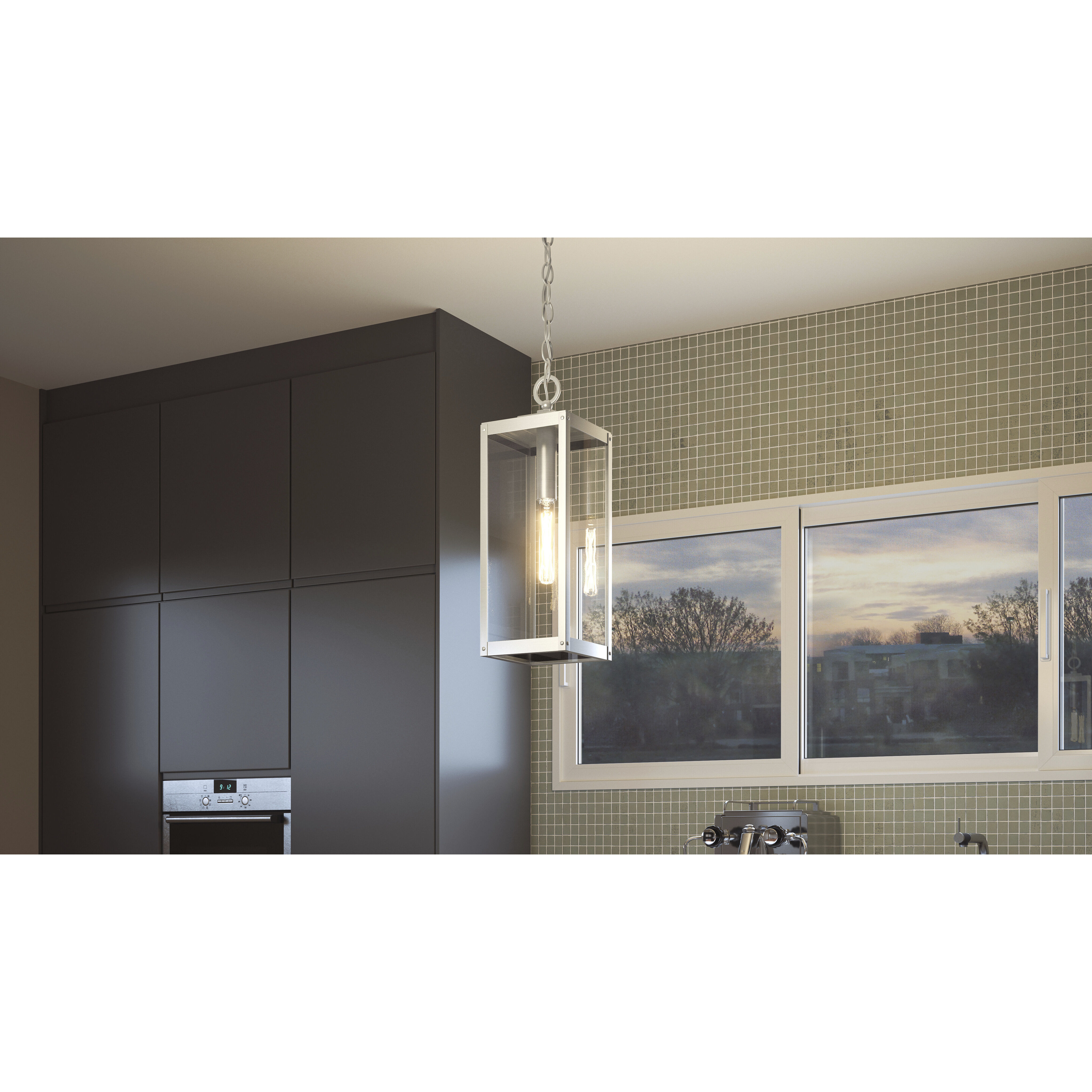 Westover 1 Light 7 inch Stainless Steel Mini Pendant Ceiling Light, Small