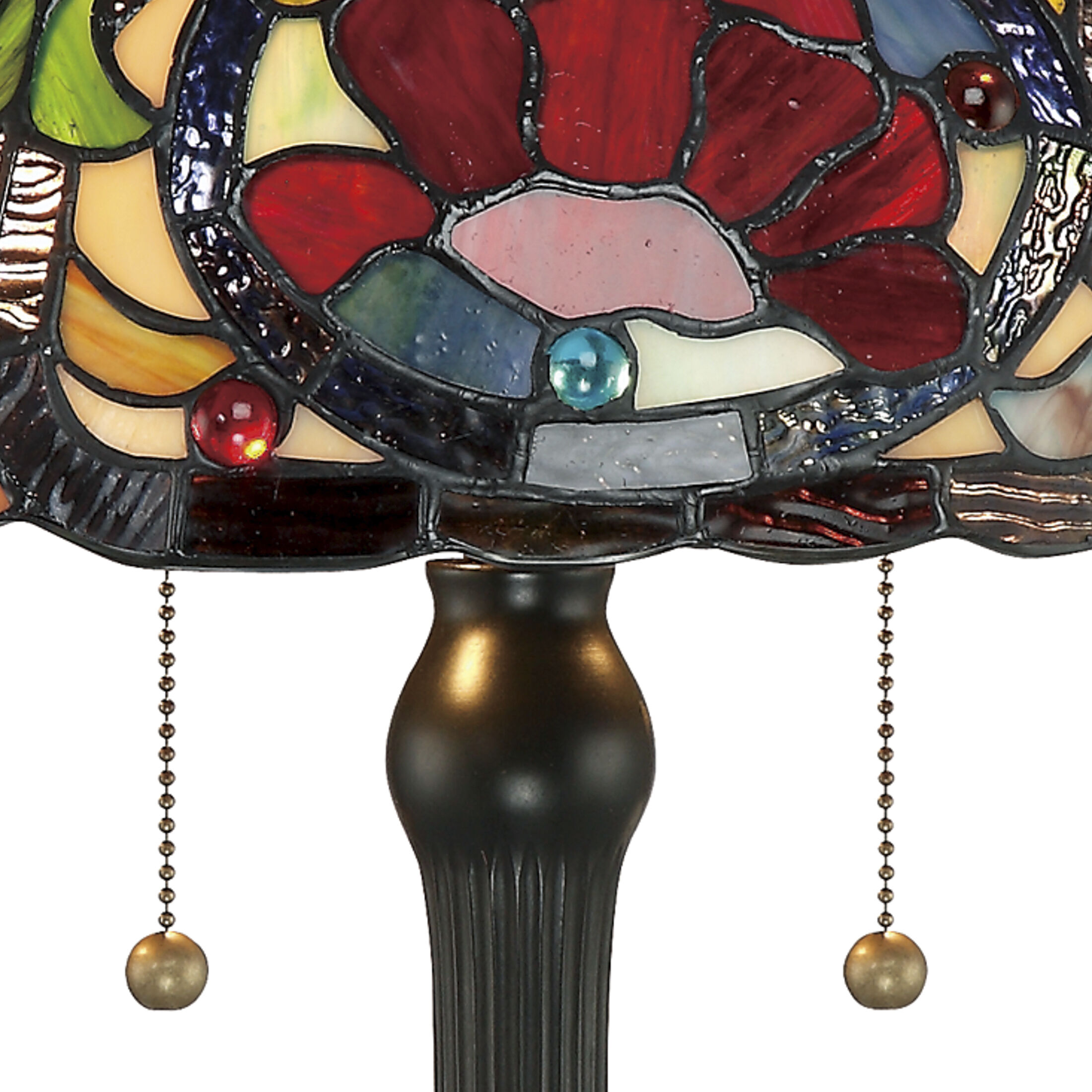 Larissa 23 inch 75 watt Vintage Bronze Table Lamp Portable Light, Naturals 