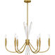 Cecily 6 Light 32 inch Brushed Gold Chandelier Ceiling Light