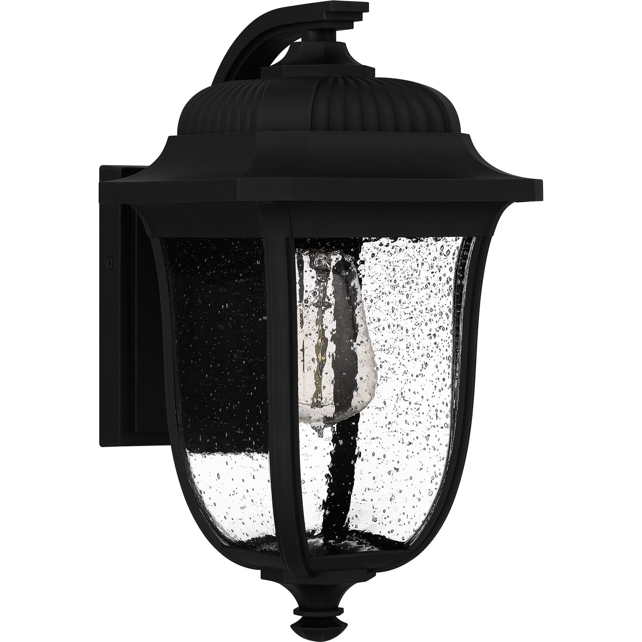 Mulberry 1 Light 14 inch Matte Black Outdoor Wall Lantern