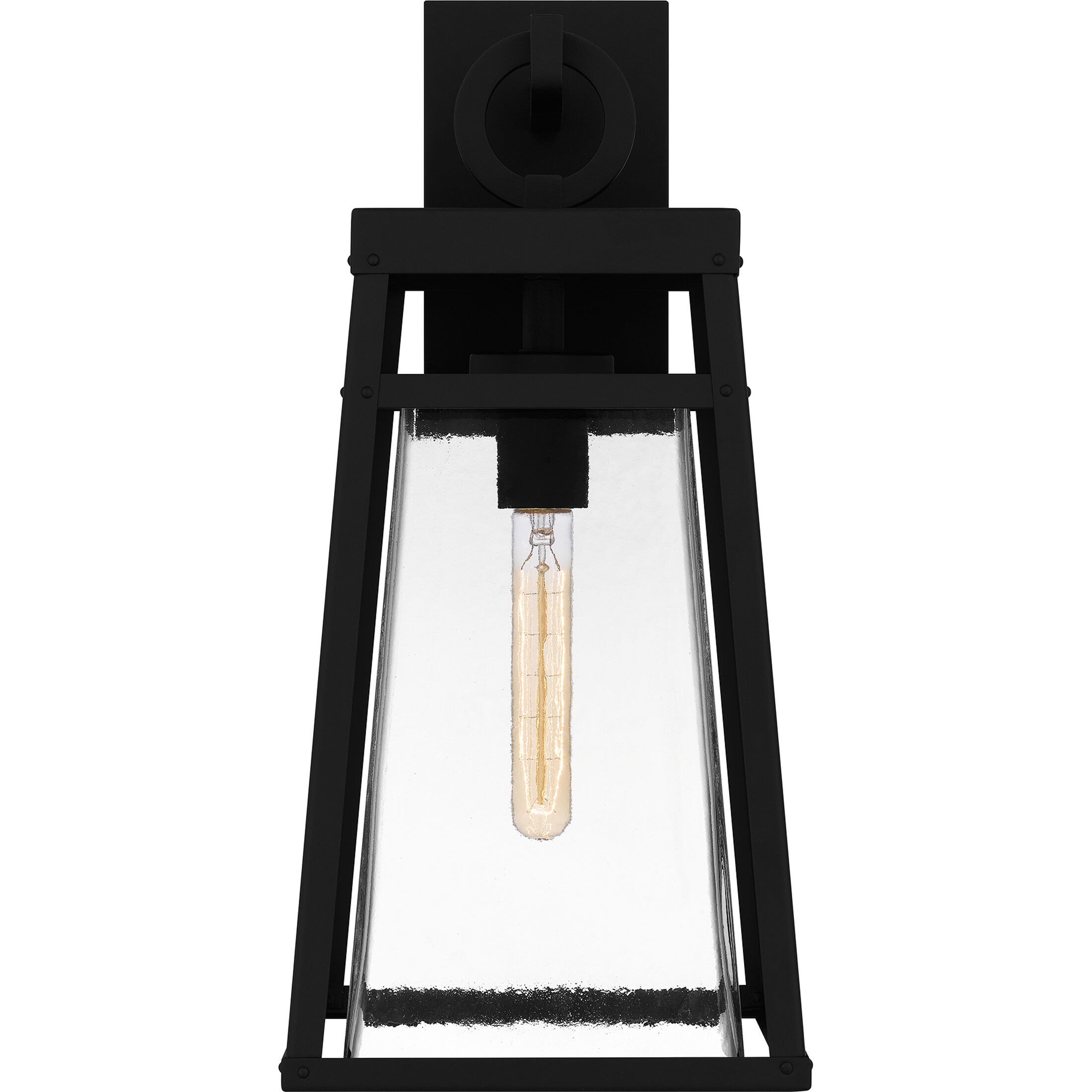 Godfrey 1 Light 21 inch Matte Black Outdoor Wall Lantern