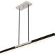 Colter LED 48 inch Brushed Nickel Island Light Ceiling Light, Large