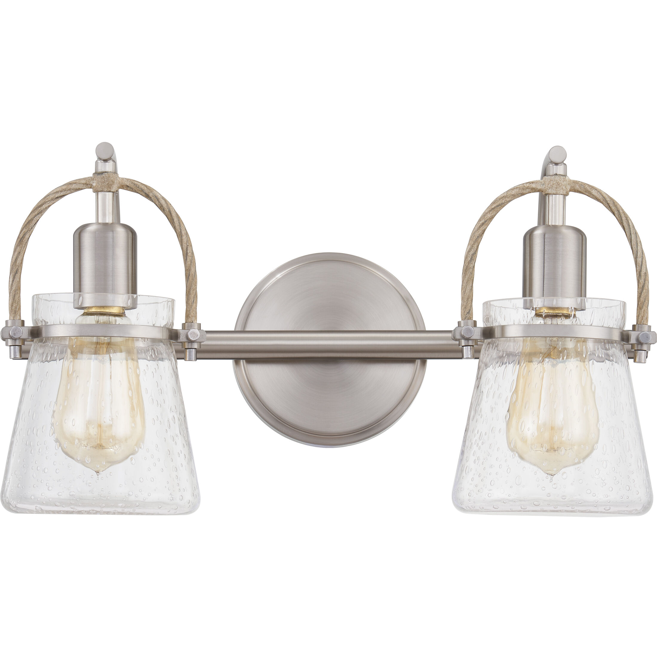 Stafford 2 Light 16 inch Brushed Nickel Bath Light Wall Light, Medium