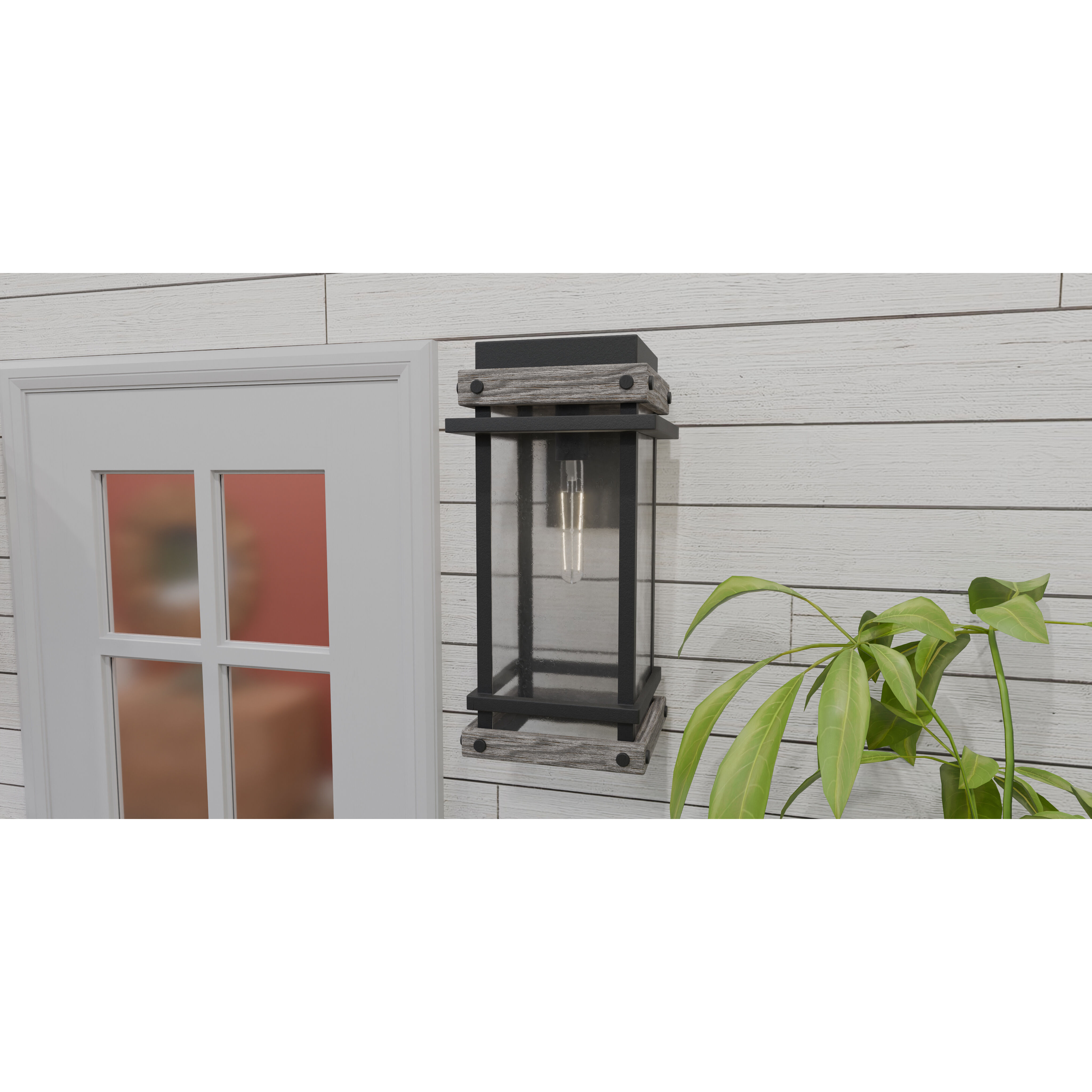 Strader 1 Light 9.5 inch Matte Black Outdoor Lantern, Large
