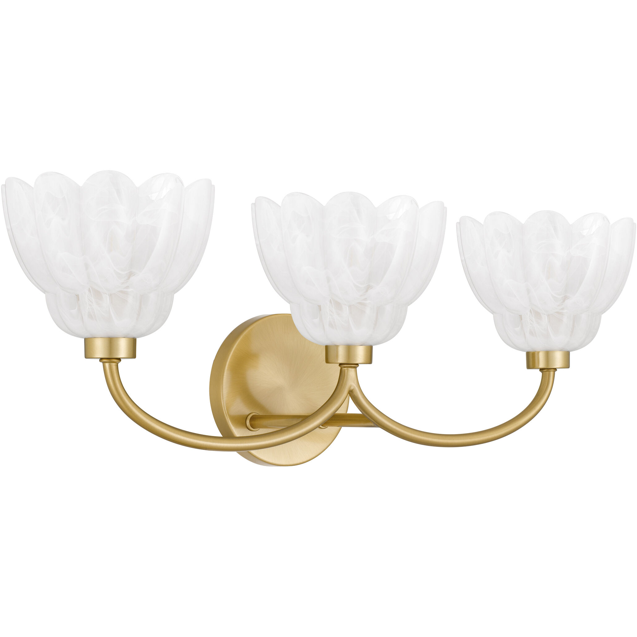 Whitecap Vanity Light Wall Light in Brushed Gold