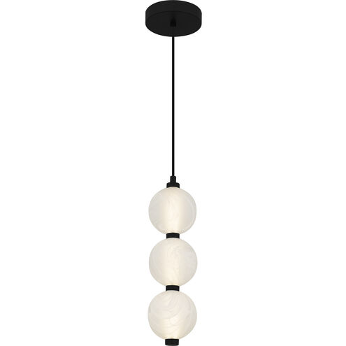 Clarendon LED 5.25 inch Matte Black Mini Pendant Ceiling Light, Small