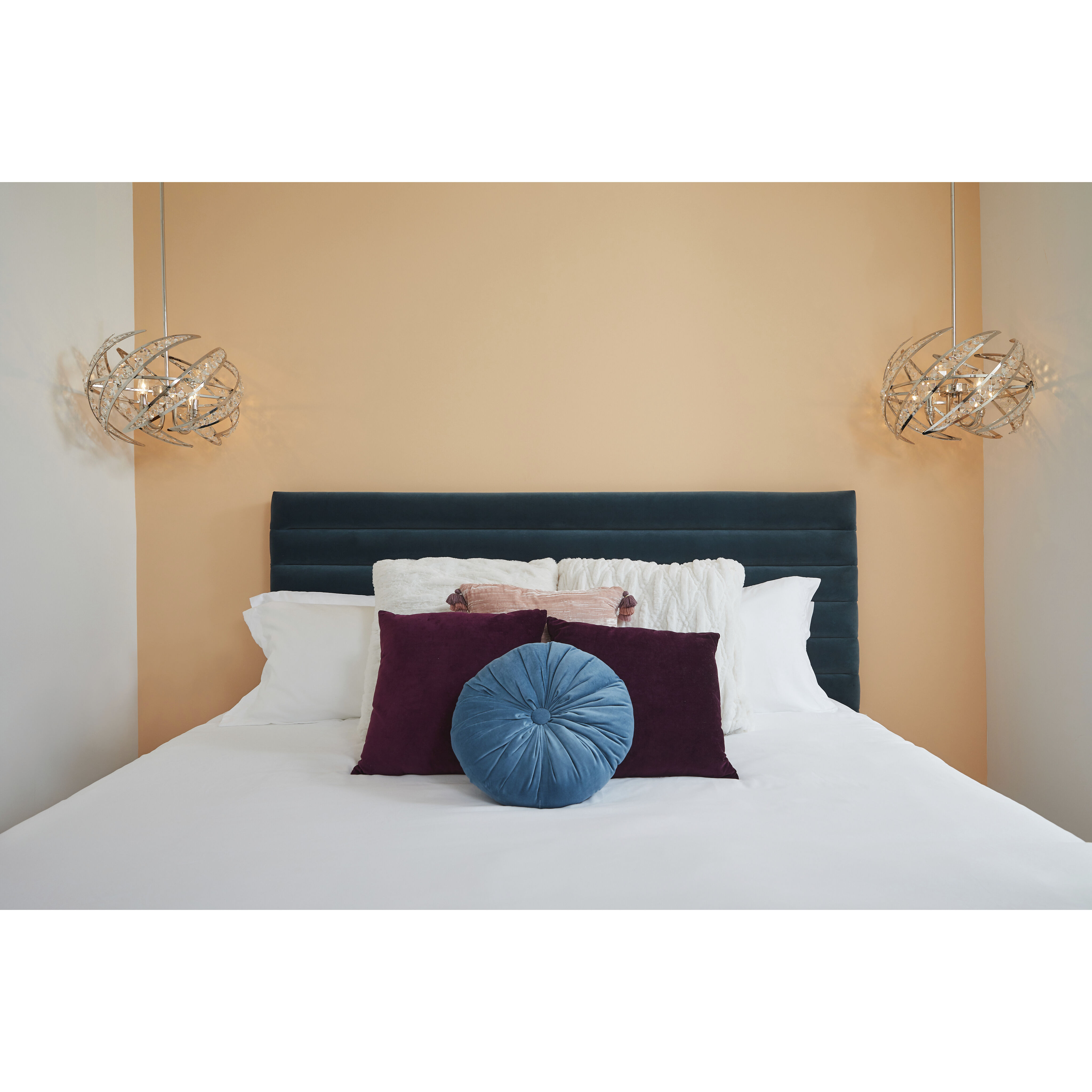 Crescent 4 Light 18 inch Polished Nickel Pendant Ceiling Light