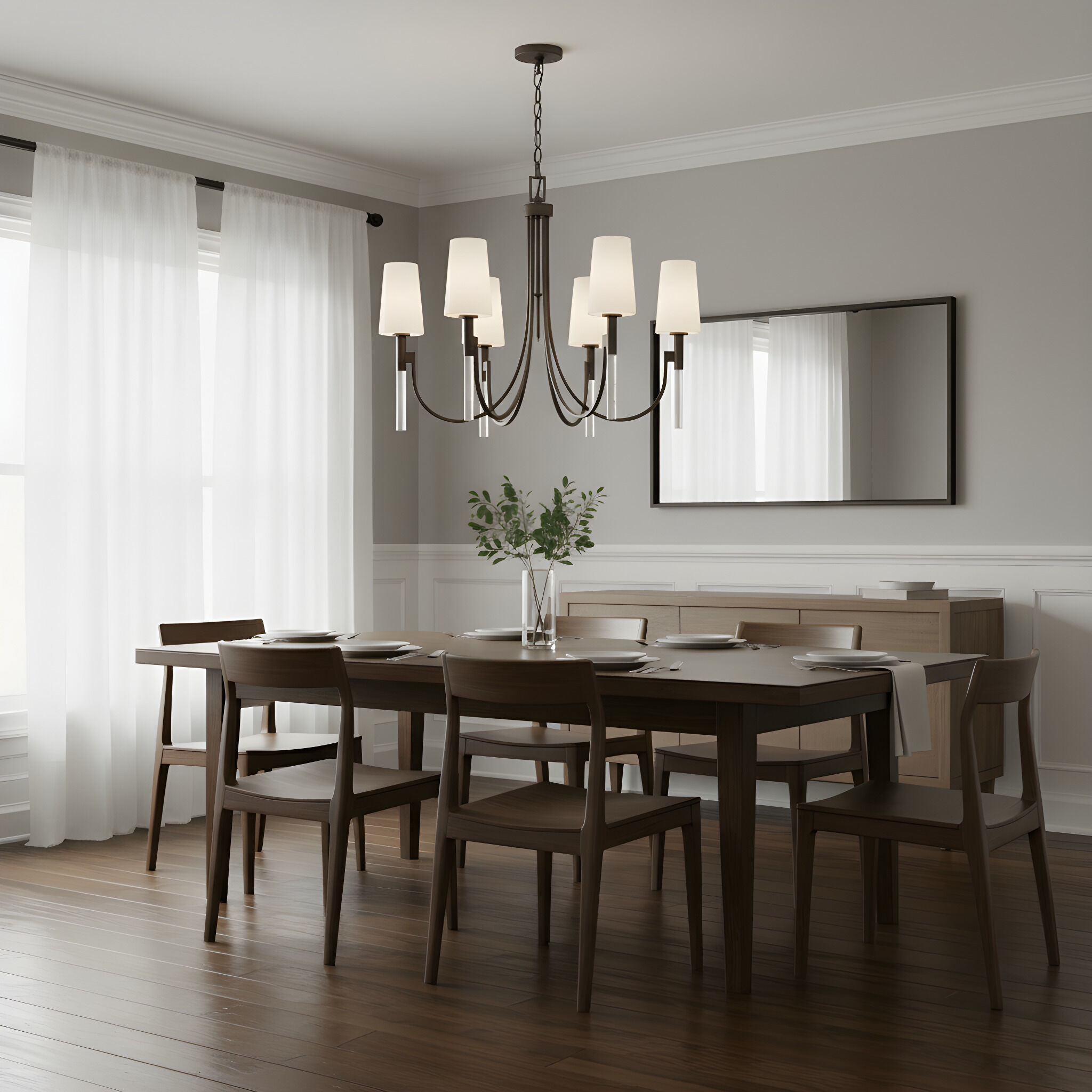 Eloura 5 Light 32 inch Iron Gate Chandelier Ceiling Light