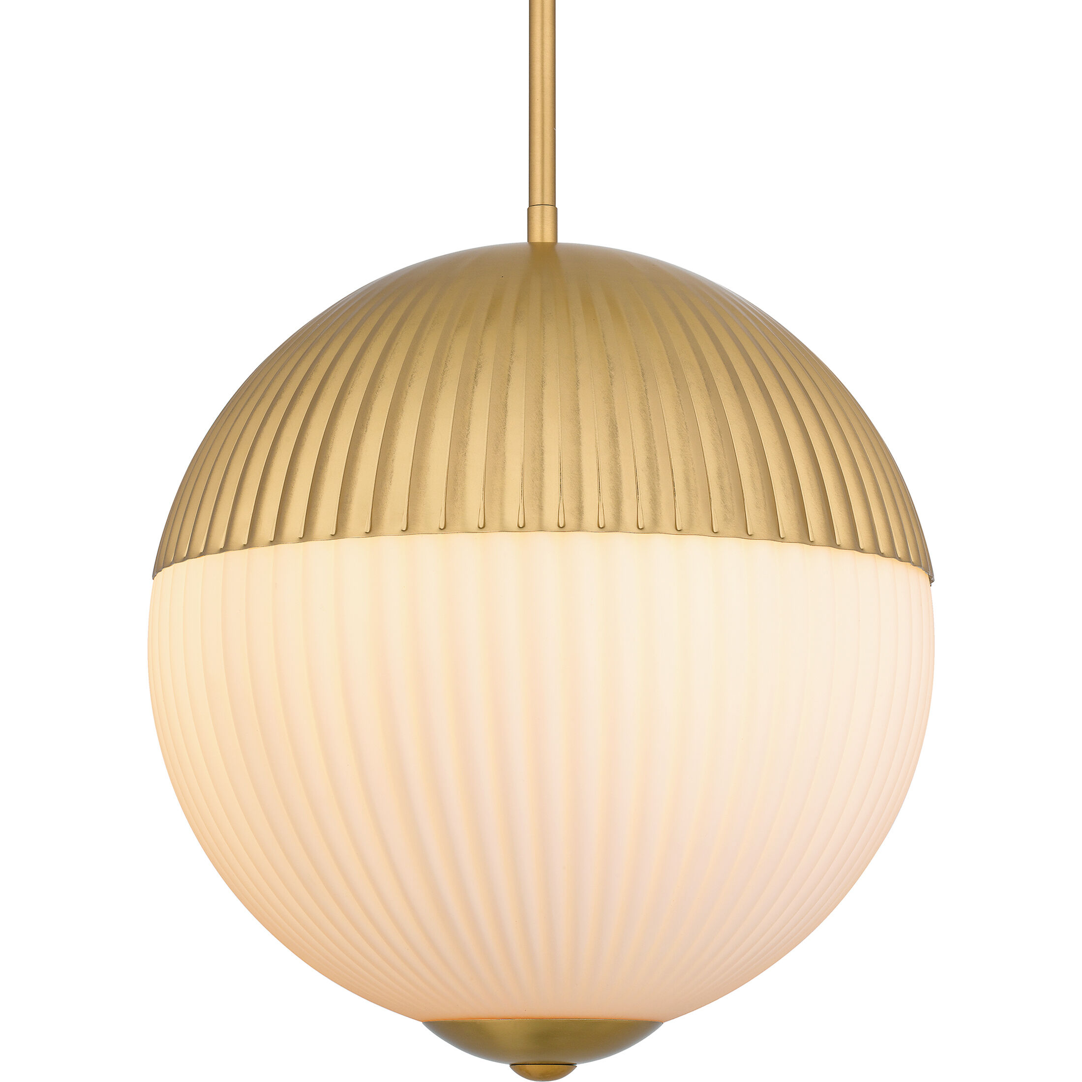 Mia 2 Light 14 inch Brushed Gold Pendant Ceiling Light