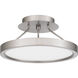 Outskirts LED 11 inch Brushed Nickel Semi-Flush Mount Ceiling Light