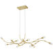 Cora LED 50 inch Gold Leaf Island Light Ceiling Light