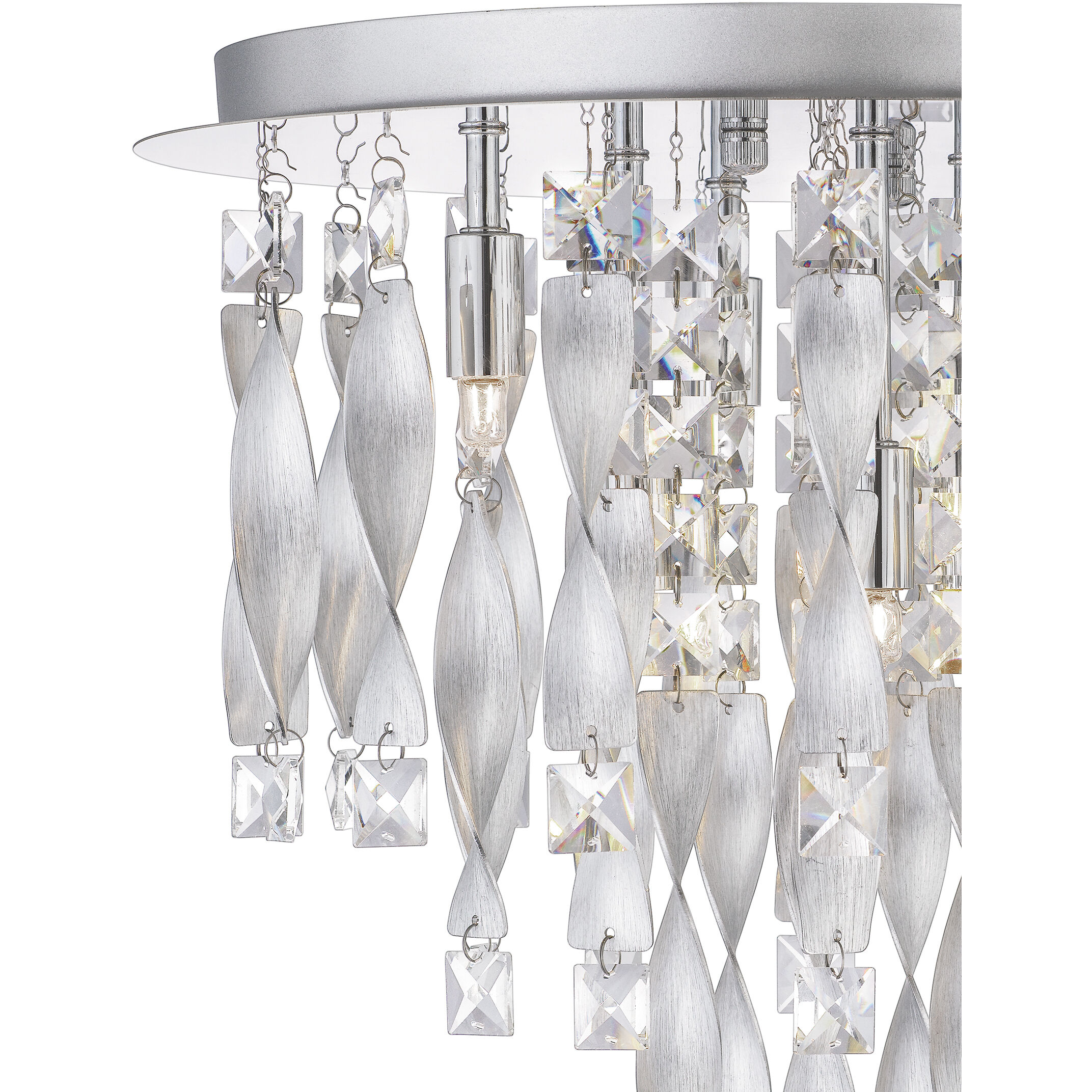 Twinkle 6 Light 16 inch Polished Chrome Flush Mount Ceiling Light