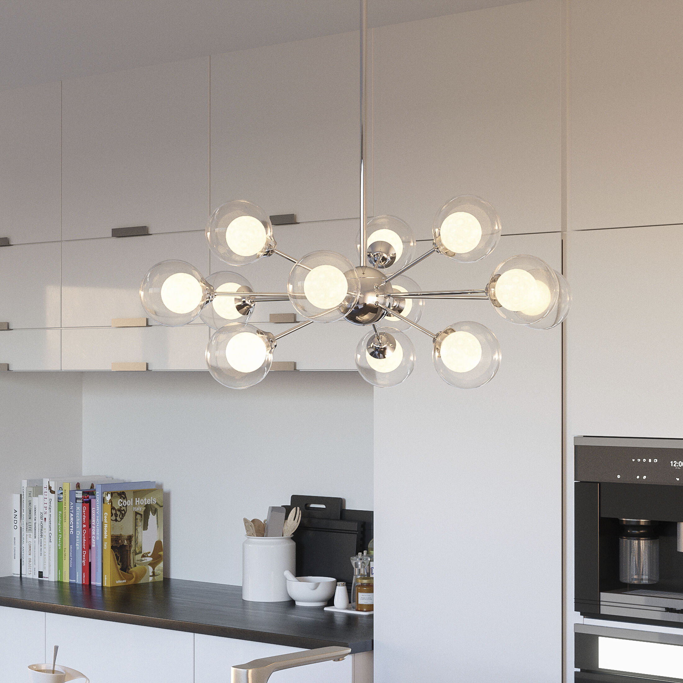 Spellbound 12 Light 29 inch Polished Chrome Chandelier Ceiling Light