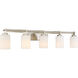Taylor 5 Light 41 inch Brushed Nickel Bath Light Wall Light