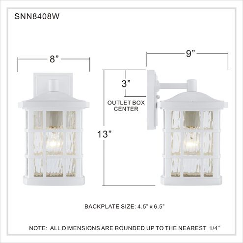 Indoor & Outdoor Lantern Brushed Stainless Steel with Laminated White