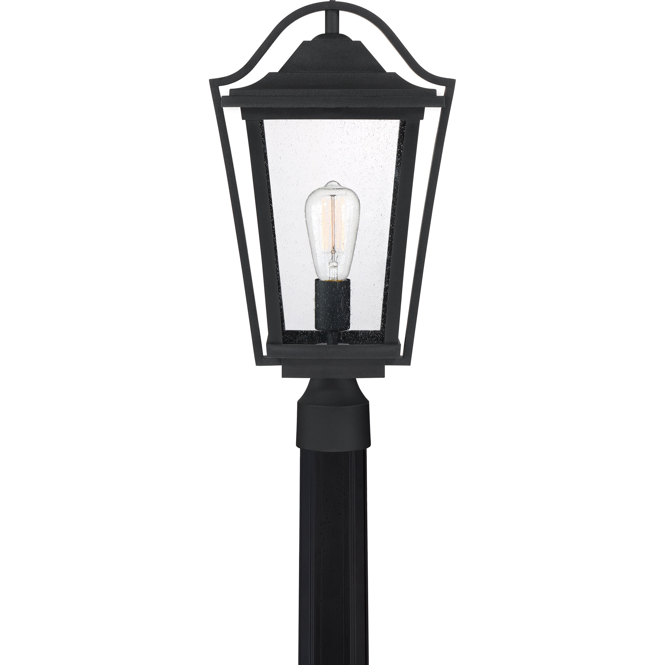 Darius 1 Light 20 inch Earth Black Outdoor Post Light
