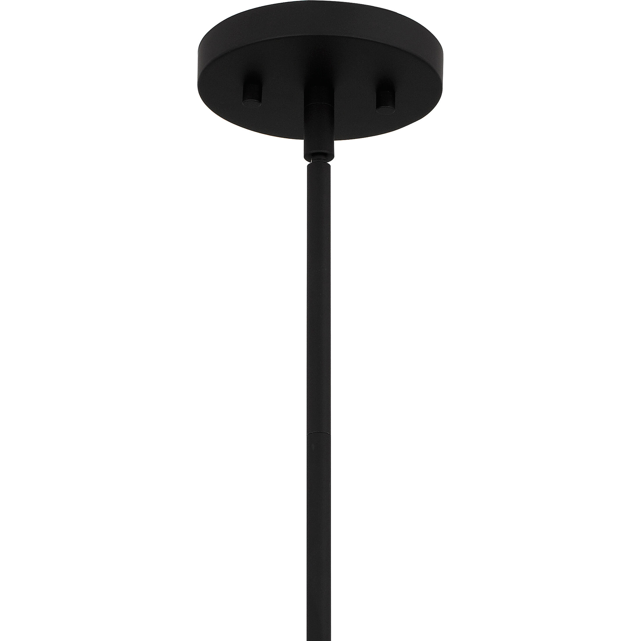Royer 1 Light 12 inch Matte Black Mini Pendant Ceiling Light in Clear Glass