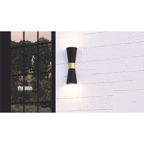 Dexter LED 19 inch Matte Black Outdoor Wall Lantern