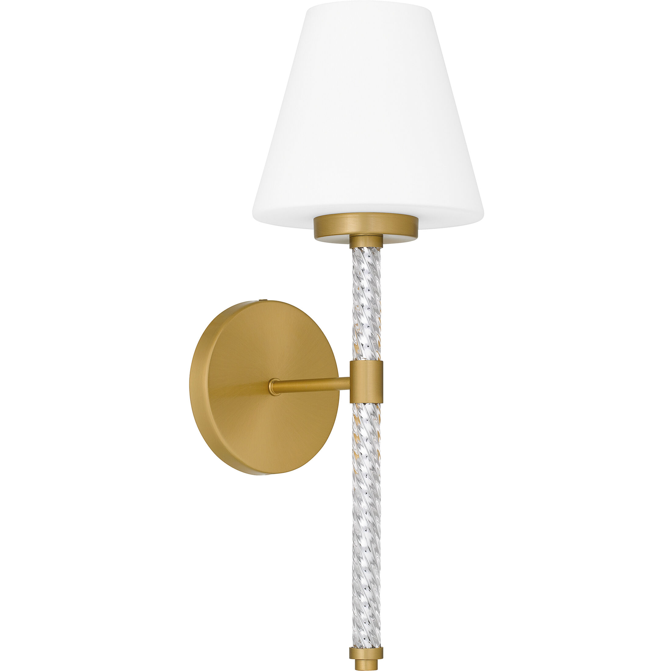 Andrea 1 Light 6.5 inch Brushed Gold Wall Sconce Wall Light Small