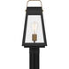 O'Leary 1 Light 17 inch Earth Black Outdoor Post Lantern, Large
