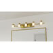 Kolt 5 Light 42 inch Brushed Gold Bath Light Wall Light