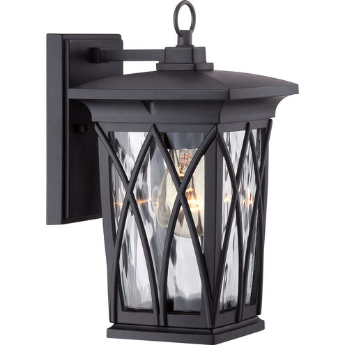 Quoizel Grover 1 Light 11 inch Mystic Black Outdoor Wall Lantern GVR8406K - Open Box