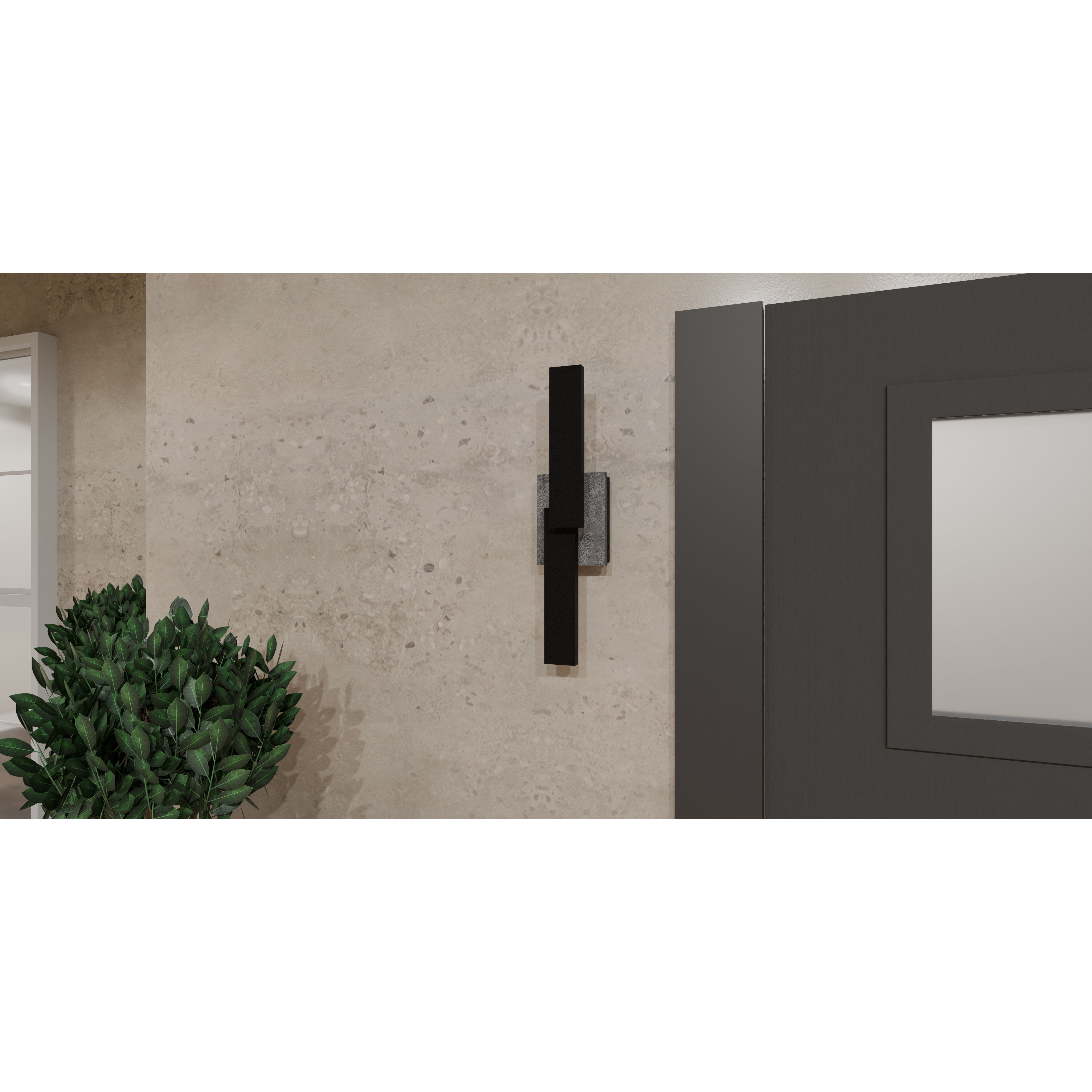 Todman LED 4.5 inch Earth Black Outdoor Lantern, Medium