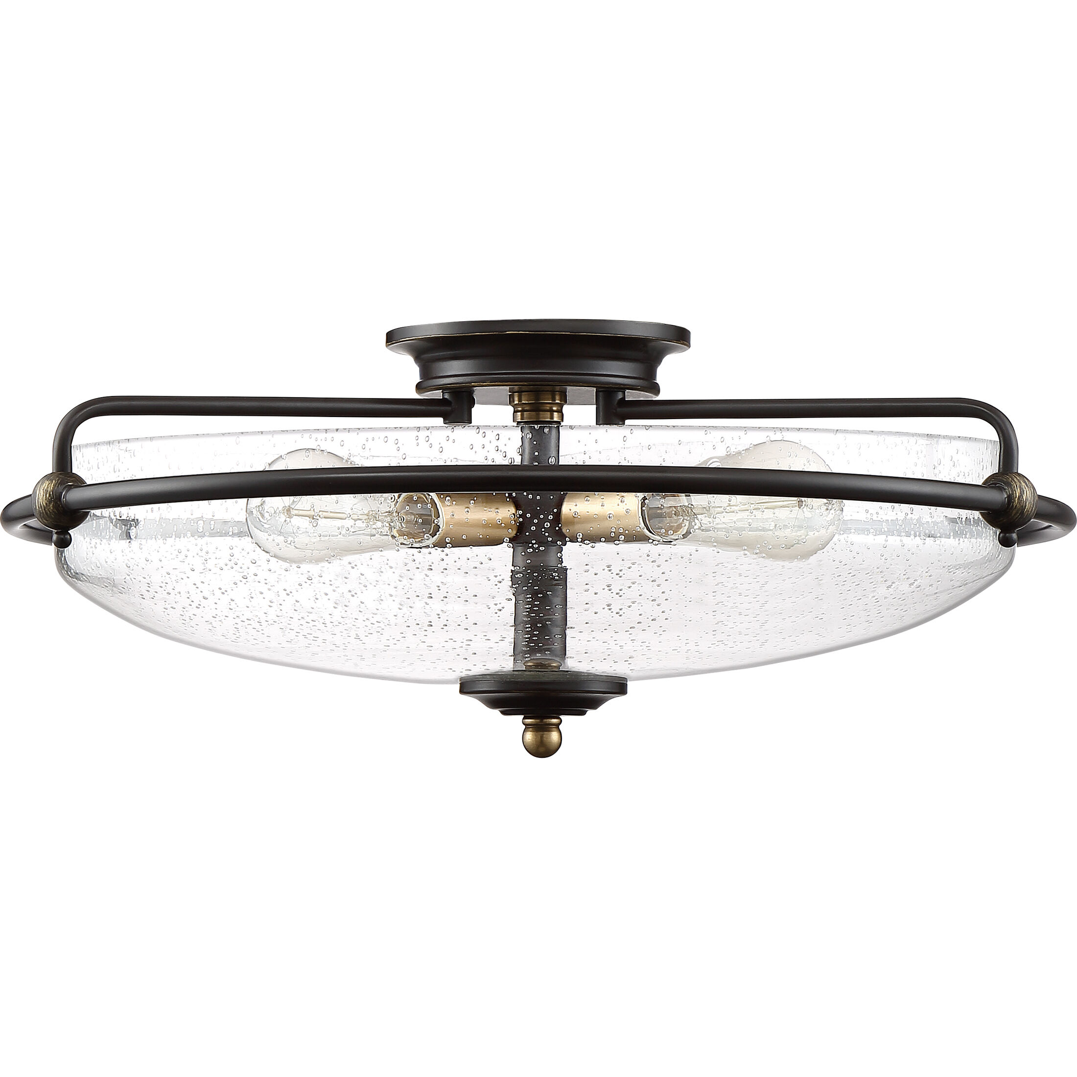 Quoizel GFC1621PN Griffin 4 Light 21 inch Palladian Bronze Flush