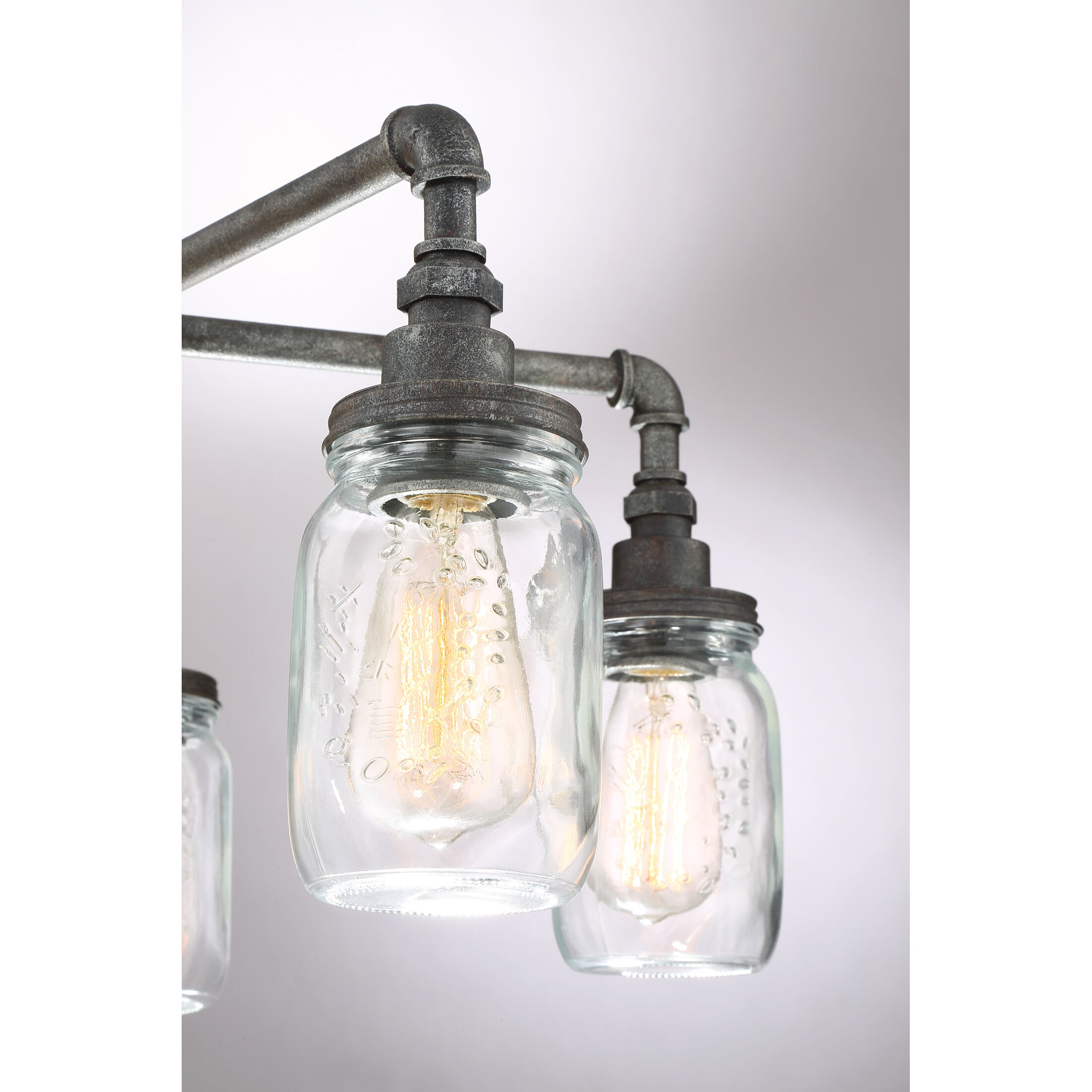 Squire 5 Light 26 inch Rustic Black Chandelier Ceiling Light