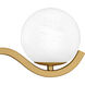 Spherical 3 Light 22.5 inch Aged Brass Bath Light Wall Light, Large