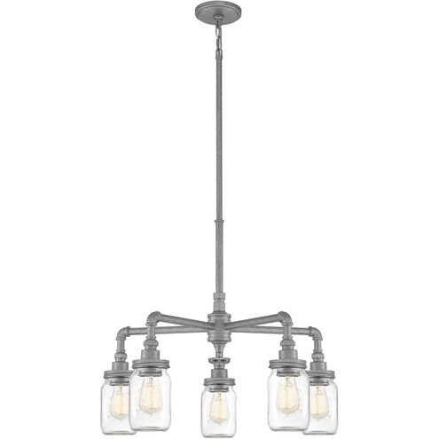 Squire 5 Light 26 inch Galvanized Chandelier Ceiling Light
