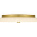 Cherbury LED 16 inch Brushed Gold Flush Mount Ceiling Light, Medium