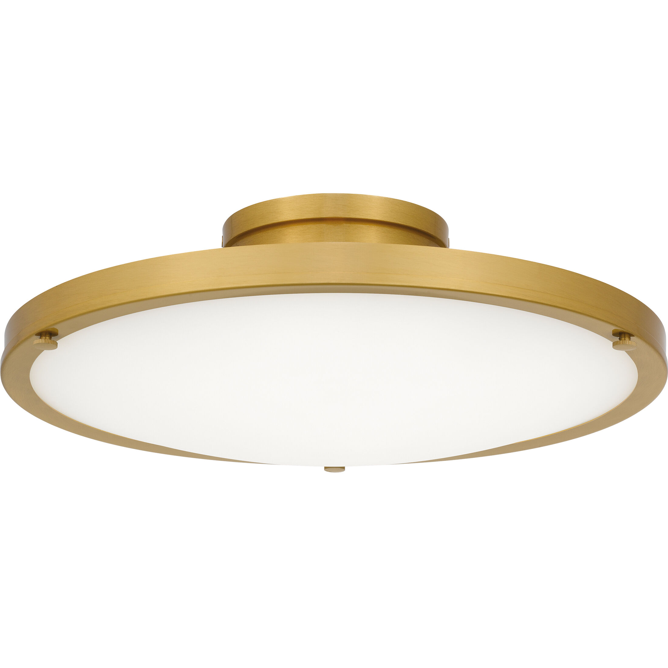 Donne LED 15.75 inch Brushed Gold Semi-Flush Mount Ceiling Light, Medium
