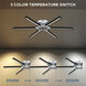 Zealand LED 36 inch Polished Chrome Semi-Flush Mount Ceiling Light, Extra Large