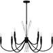 Cecily 9 Light 40 inch Matte Black Chandelier Ceiling Light