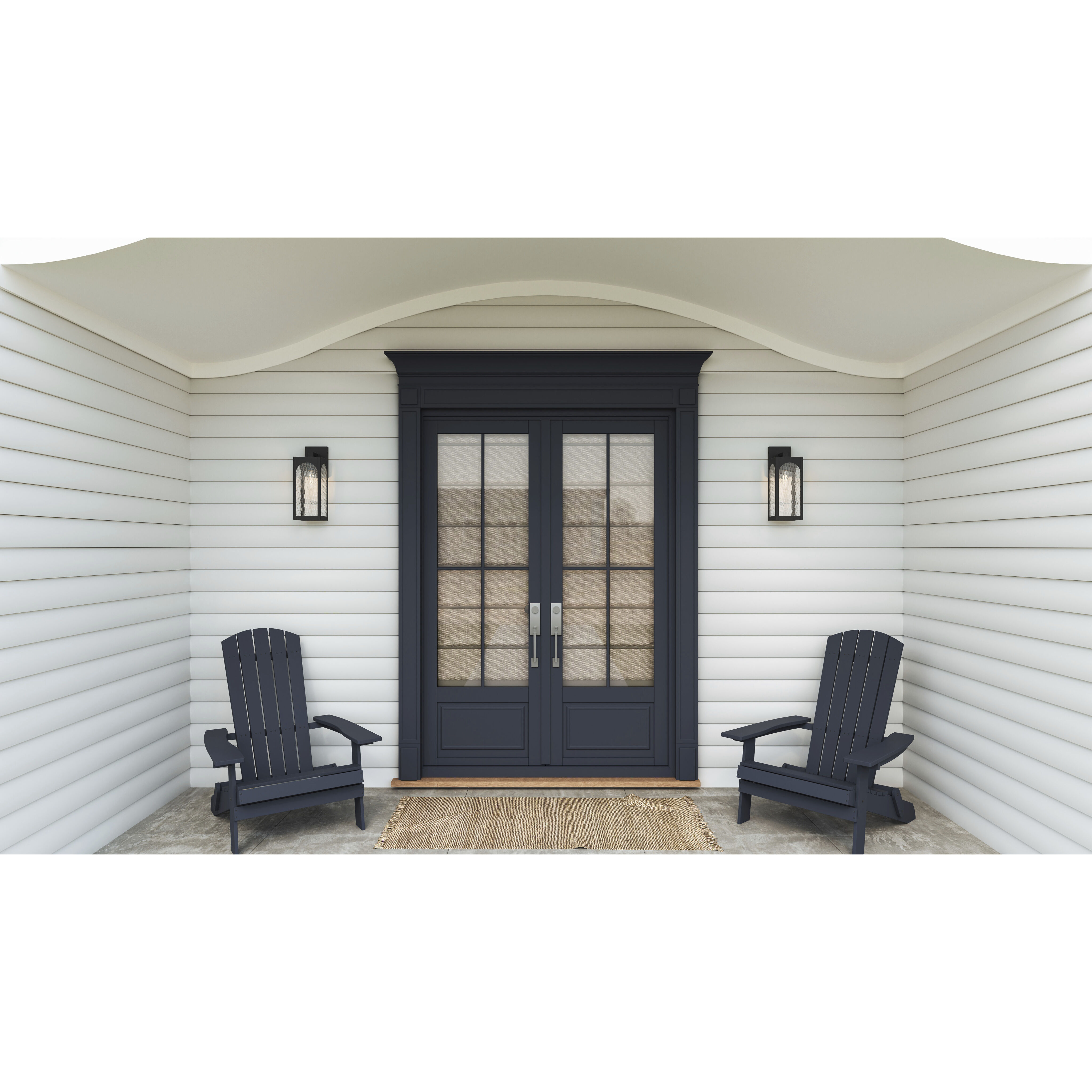 Dallington 1 Light 16.75 inch Matte Black Outdoor Wall Lantern, Medium