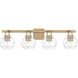 Celina 4 Light 32 inch Bronze Gold Bath Light Wall Light, Extra Large