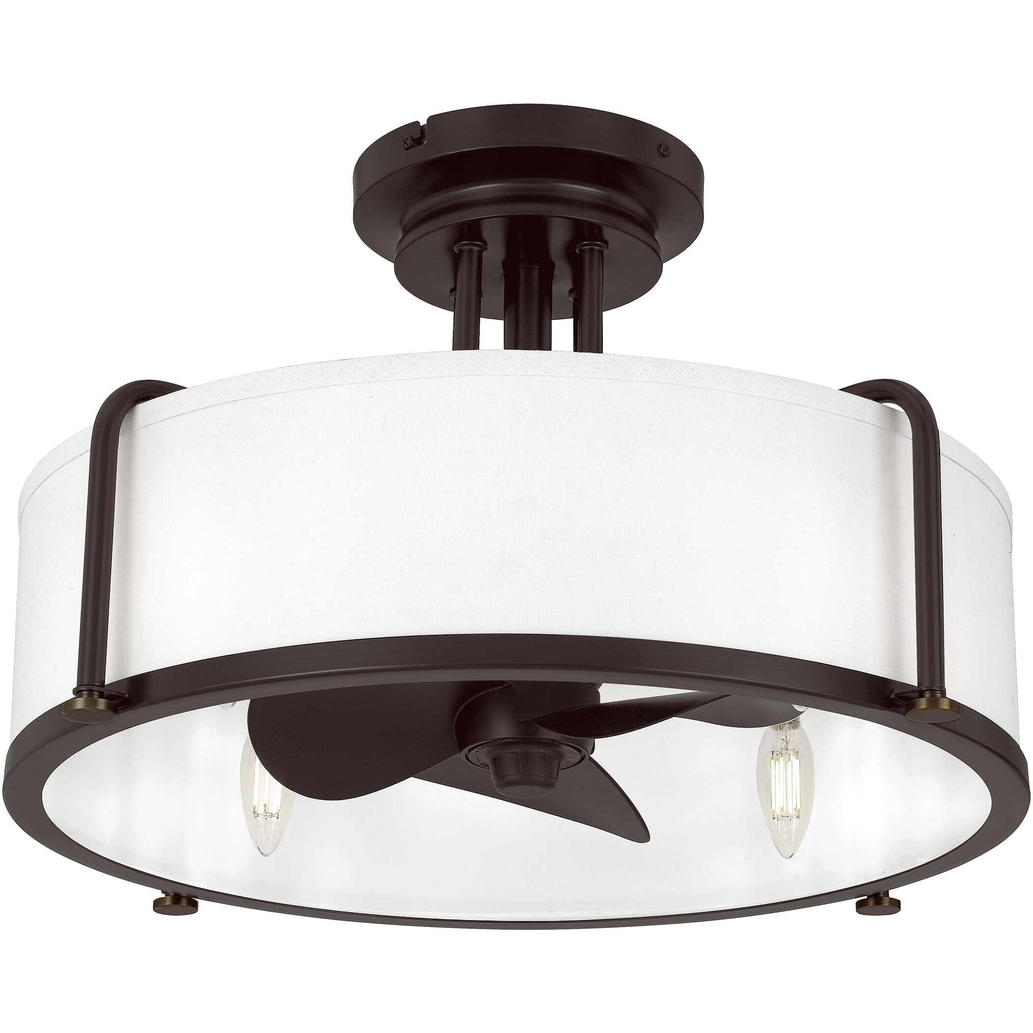 Calvary 23 inch Western Bronze with Brown Blades Fandelier