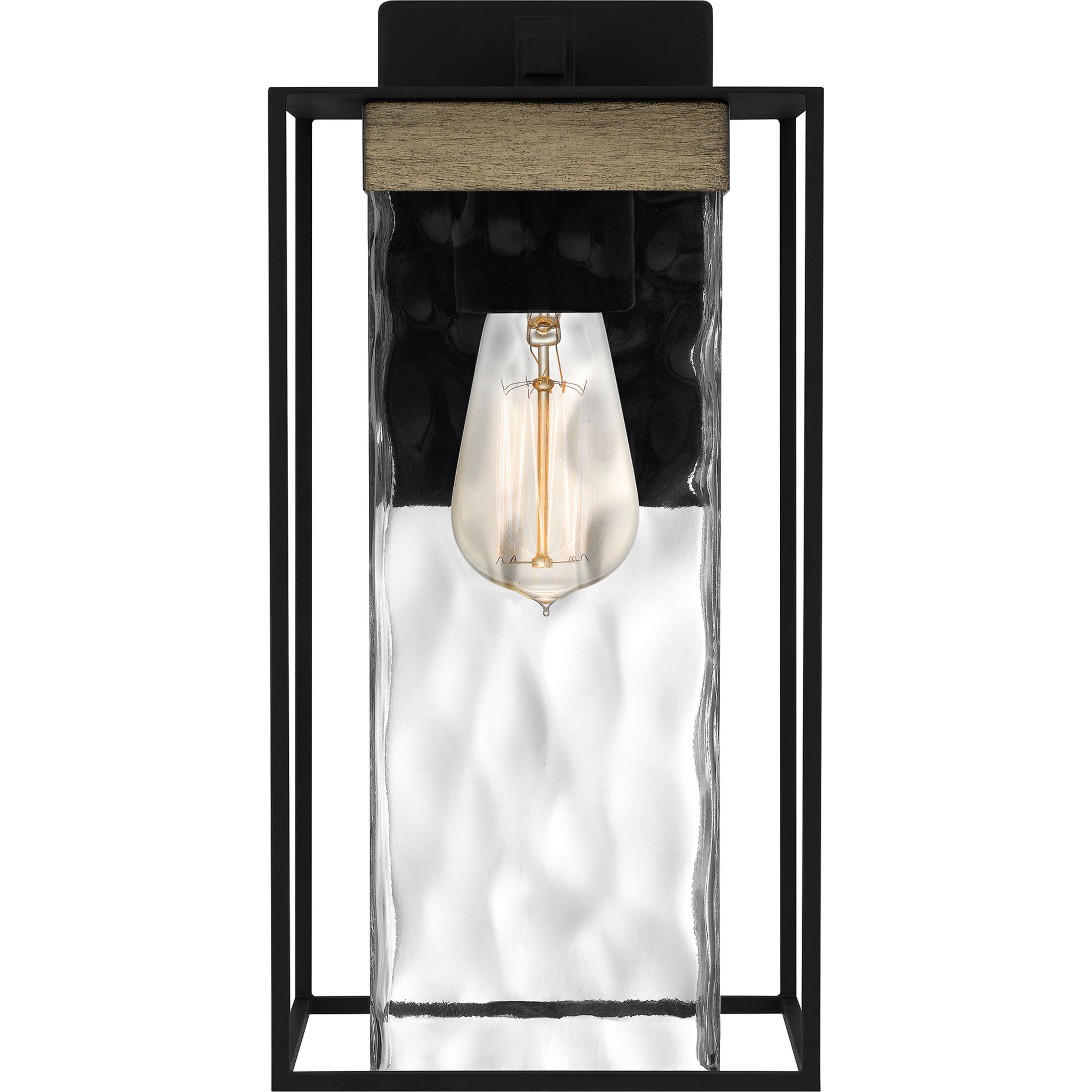 Longwood 1 Light 14 inch Matte Black Outdoor Wall Lantern