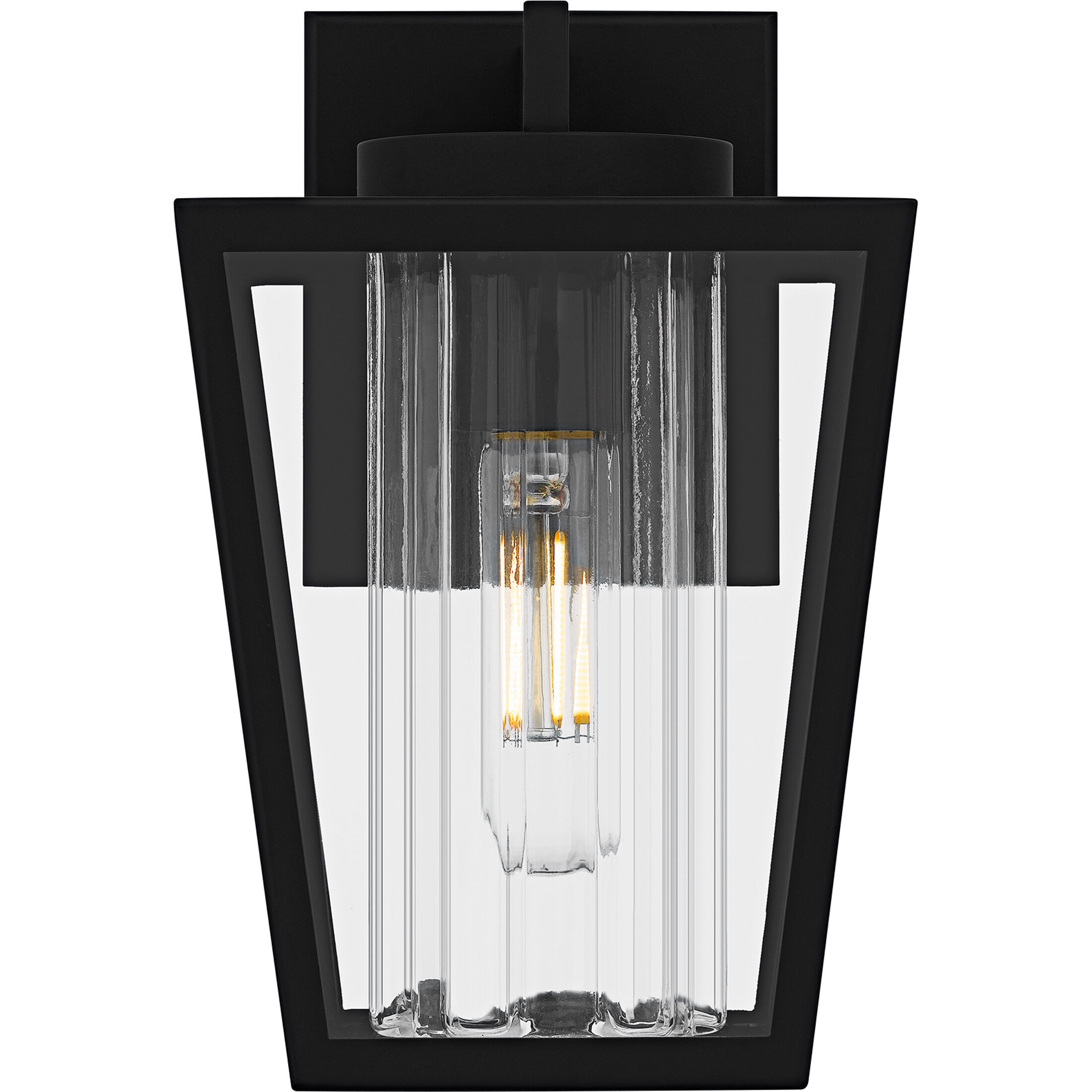 Jett 1 Light 10 inch Matte Black Outdoor Wall Lantern, Small