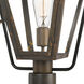 Rue De Royal 1 Light 23 inch Industrial Bronze Outdoor Post Lantern