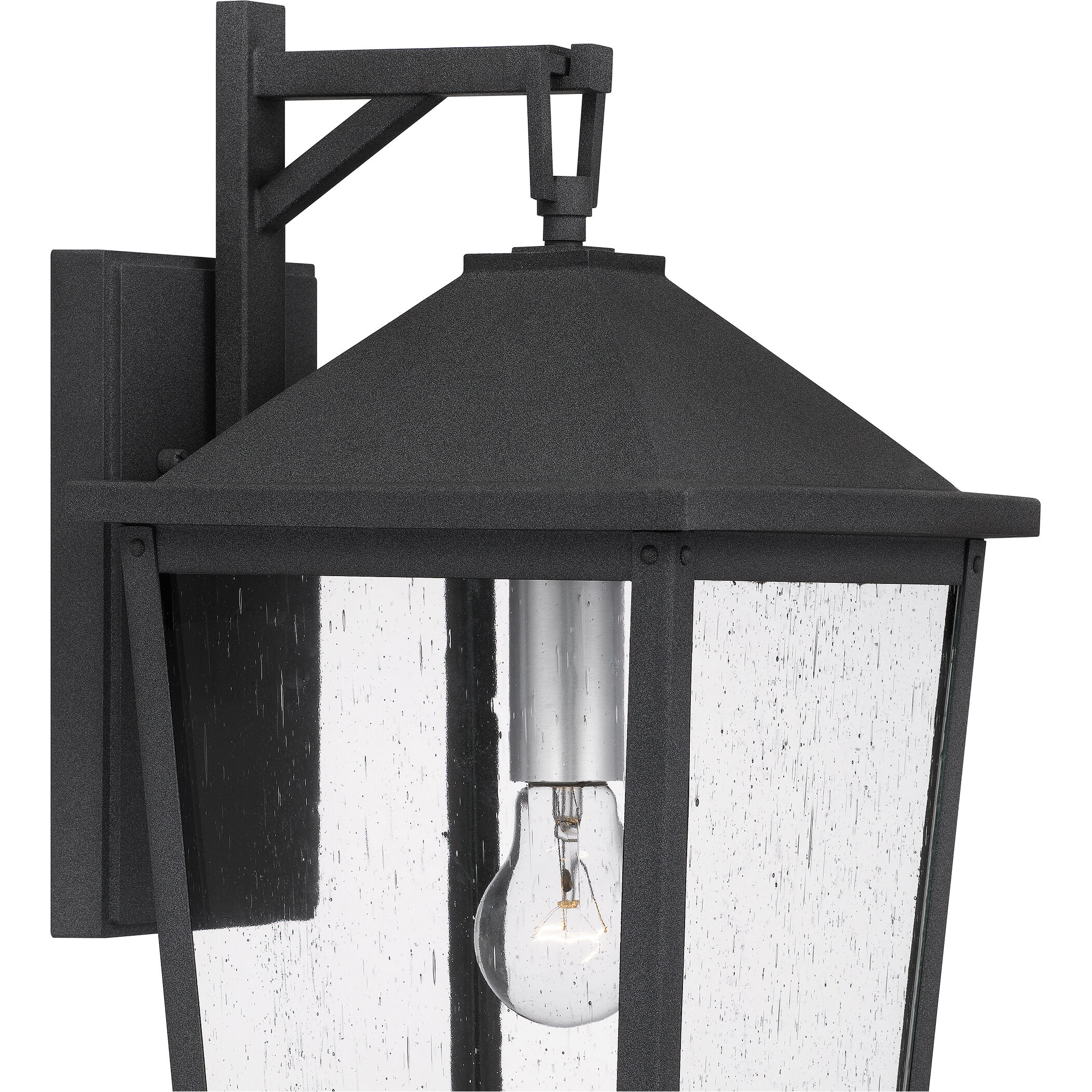 Stoneleigh 1 Light 20 inch Mottled Black Outdoor Wall Lantern