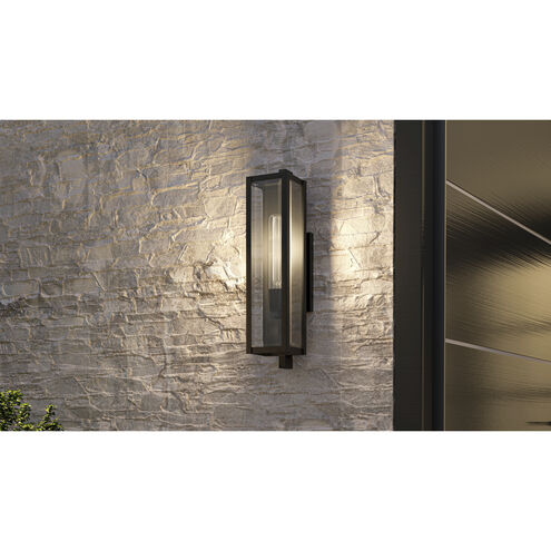 Dale 1 Light 20 inch Matte Black Outdoor Wall Lantern, Medium