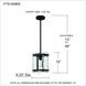 Fortress 1 Light 9 inch Earth Black Mini Pendant Ceiling Light