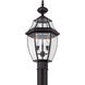 Newbury 2 Light 21 inch Mystic Black Outdoor Post Lantern