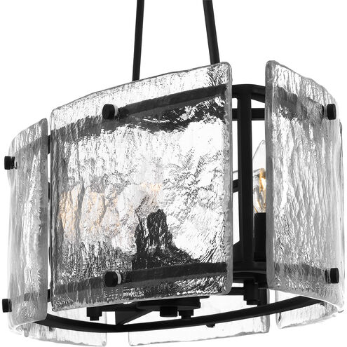 Fortress 6 Light 39 inch Earth Black Island Light Ceiling Light