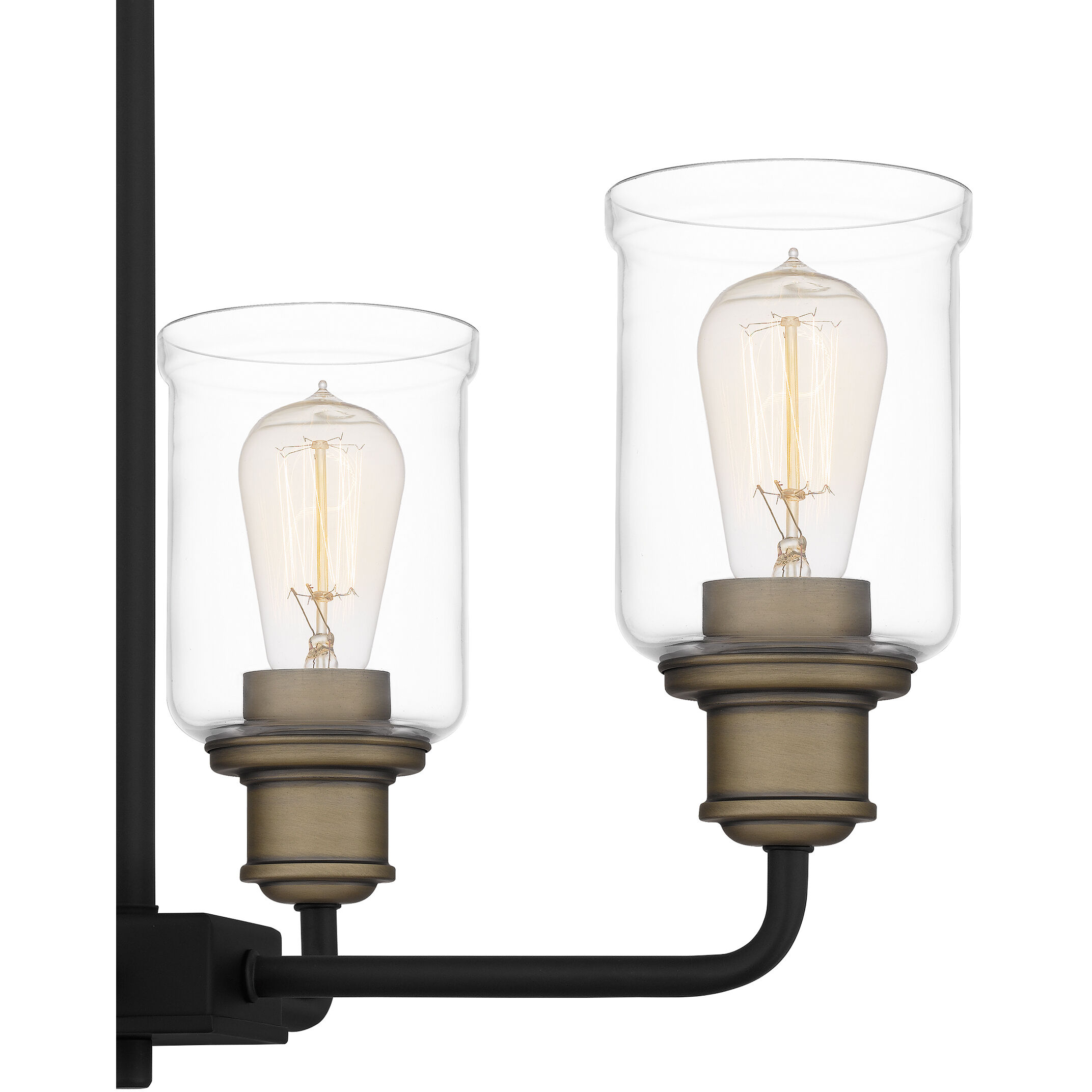 Cox 4 Light 21 inch Matte Black Chandelier Ceiling Light