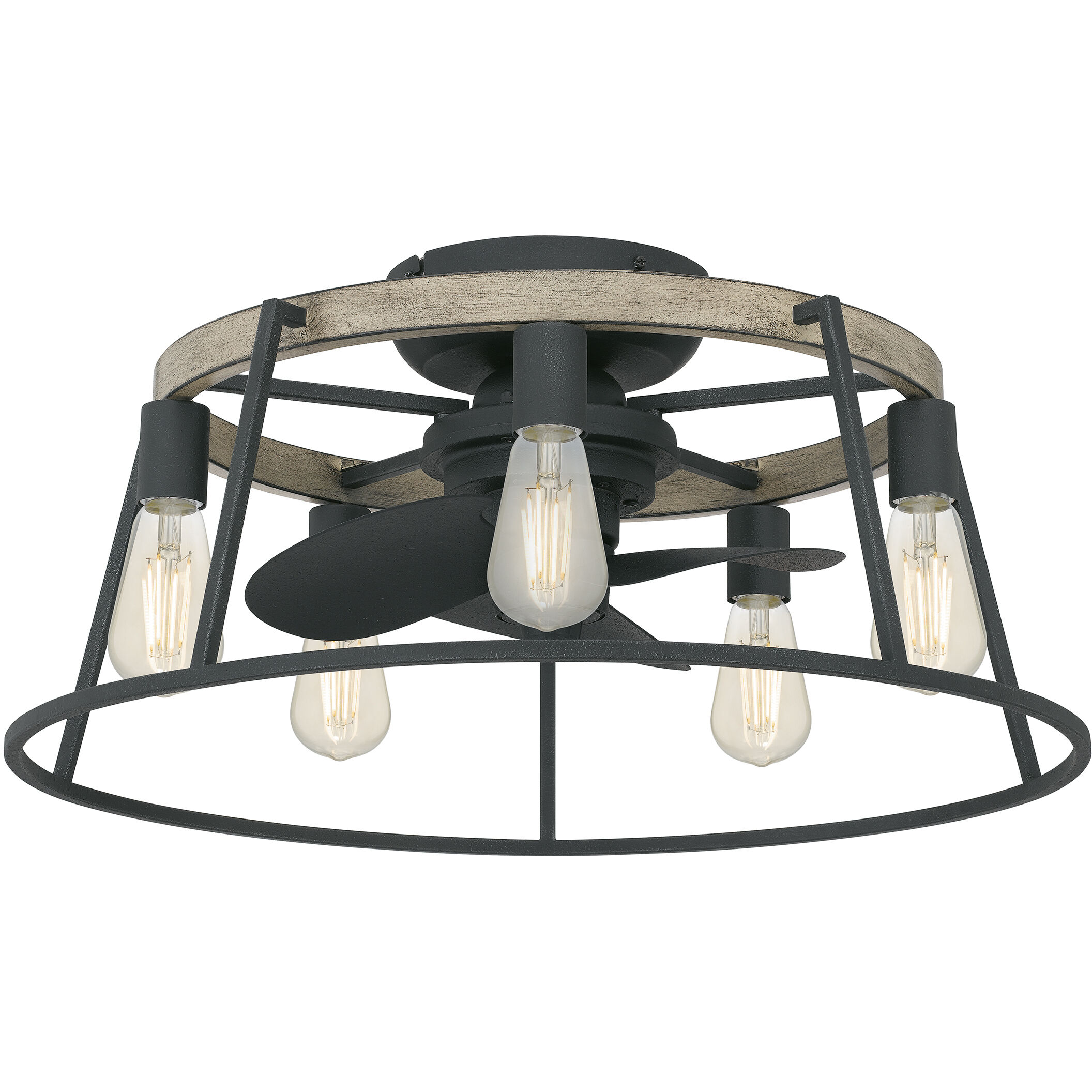 Brockton 24 inch Grey Ash Fandelier